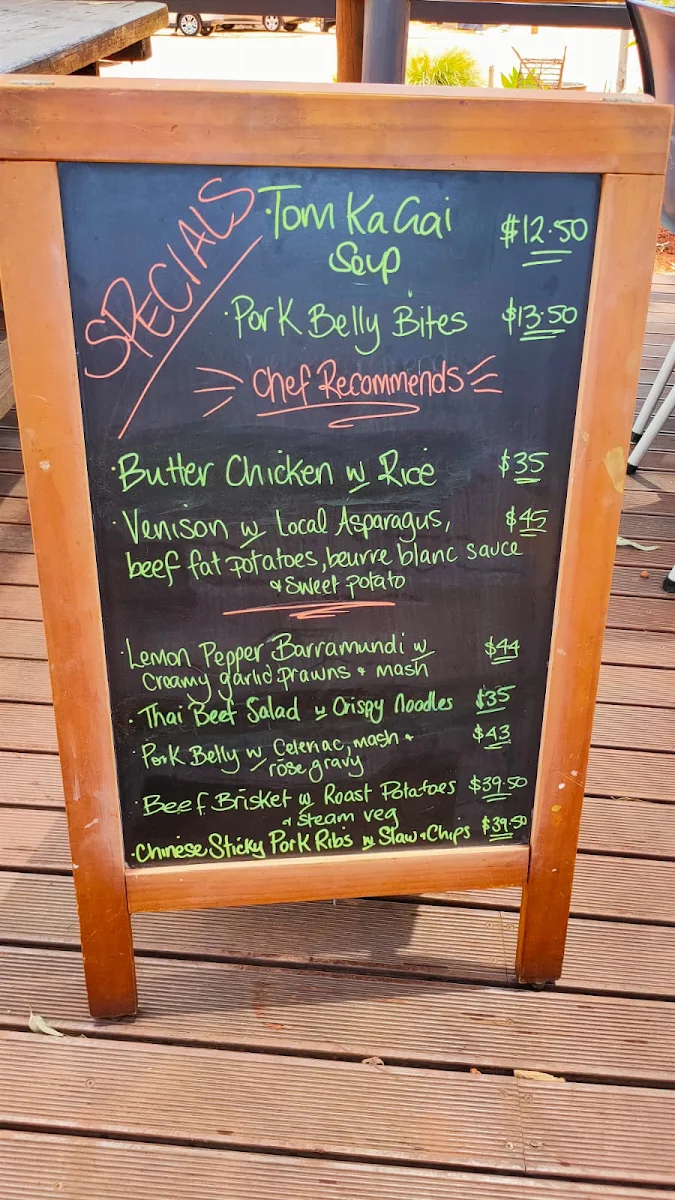 Menu, Stringybark Cottage Winery & Restaurant
