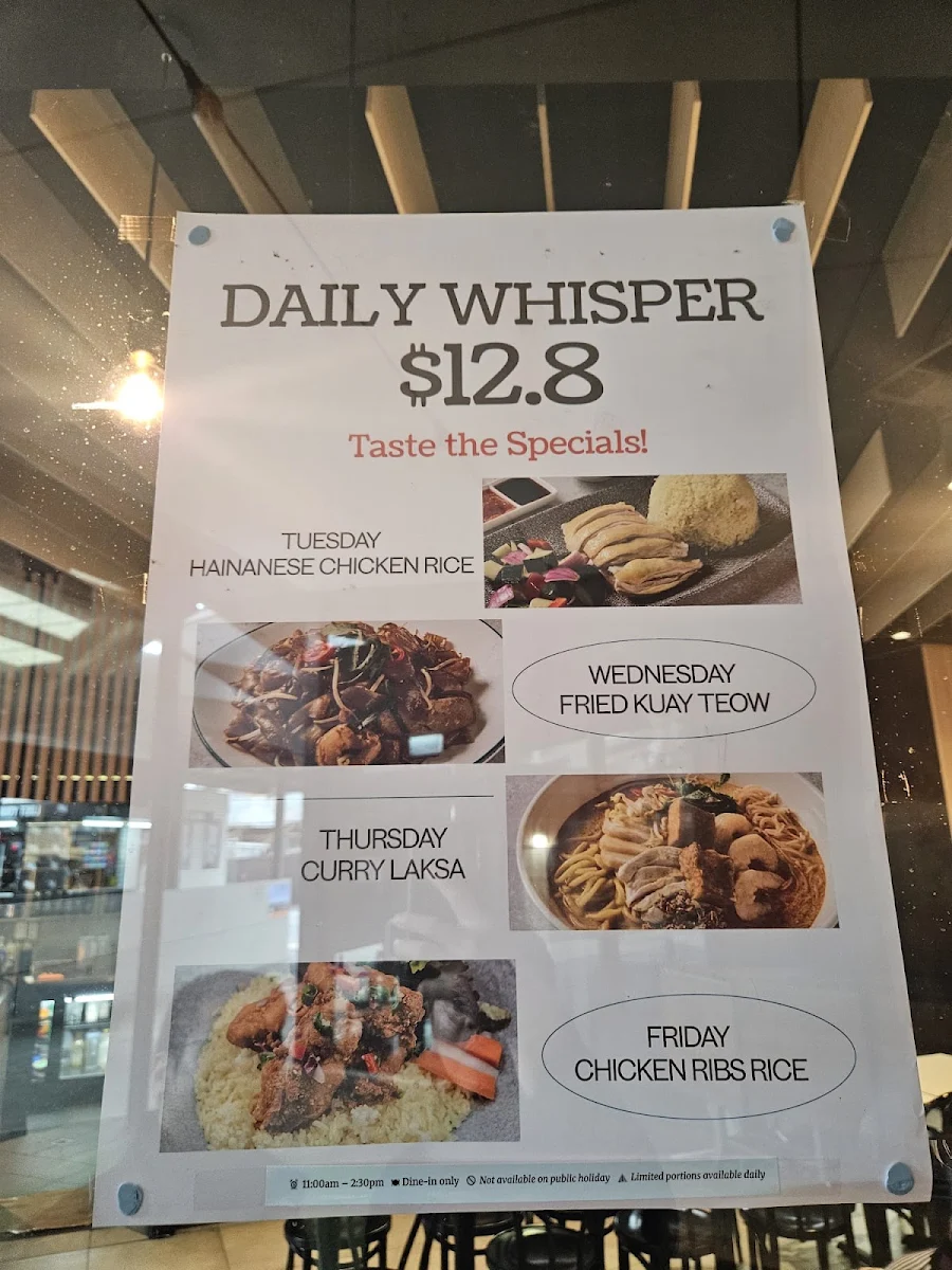 Menu, Laksa King