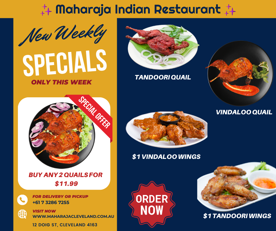 Menu, Maharaja Indian Restaurant Cleveland