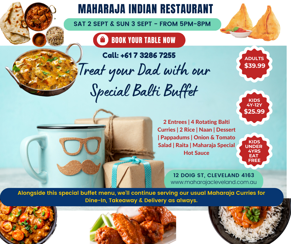 Menu, Maharaja Indian Restaurant Cleveland