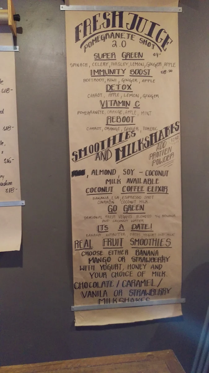 Menu, Melon & Rye