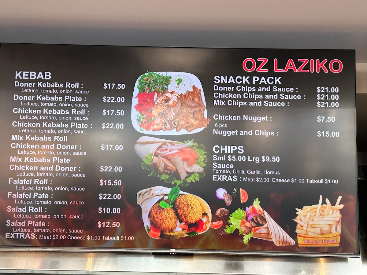 Menu, OzLaziko