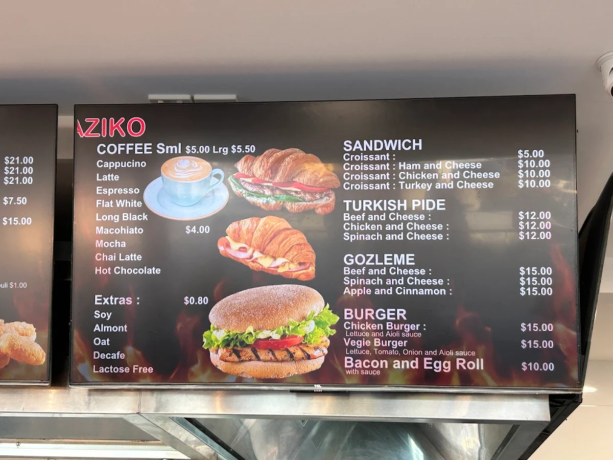 Menu, OzLaziko