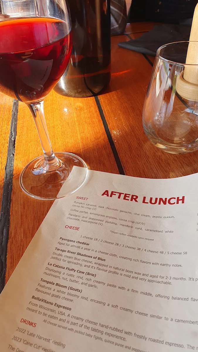 Menu, The Shed Restaurant