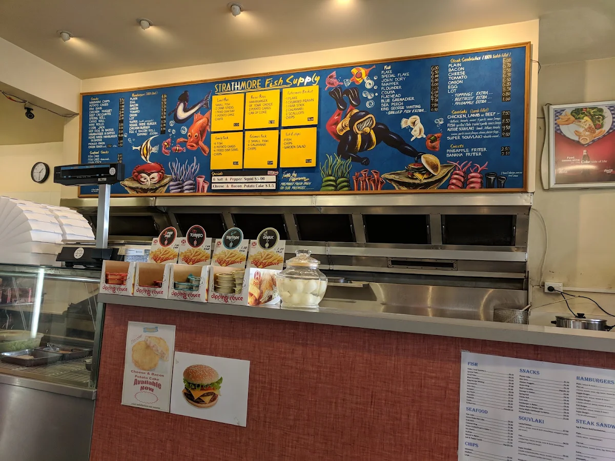 Menu, Strathmore Fish Supply - Fish & Chips