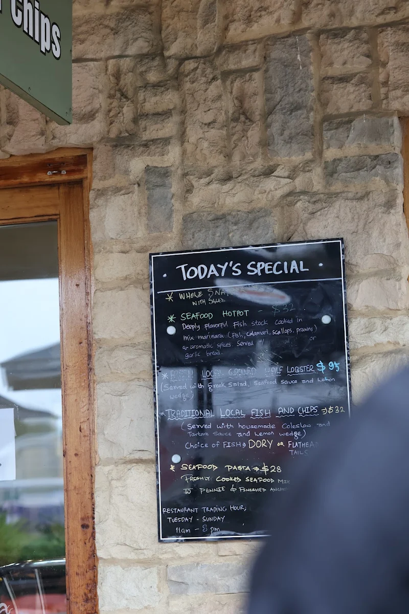 Menu, Apollo Bay Fishermen's Co-operative