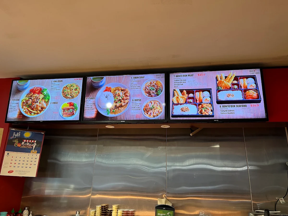 Menu, Aki Sushi