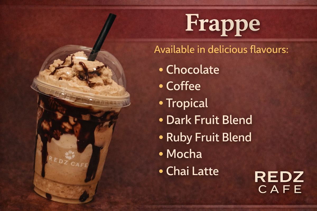 Menu, Redz Café