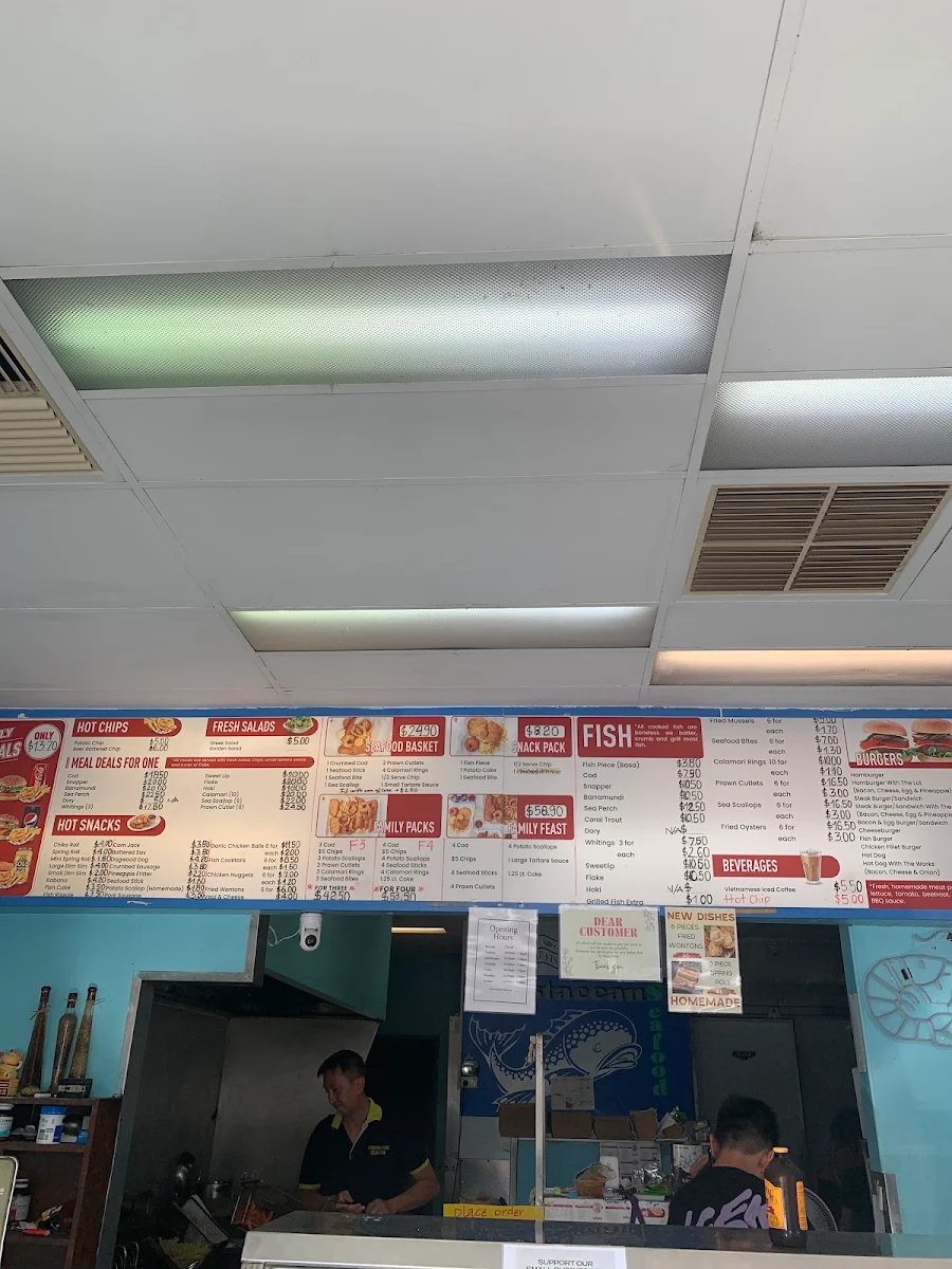 Menu, Crustaceans Seafood