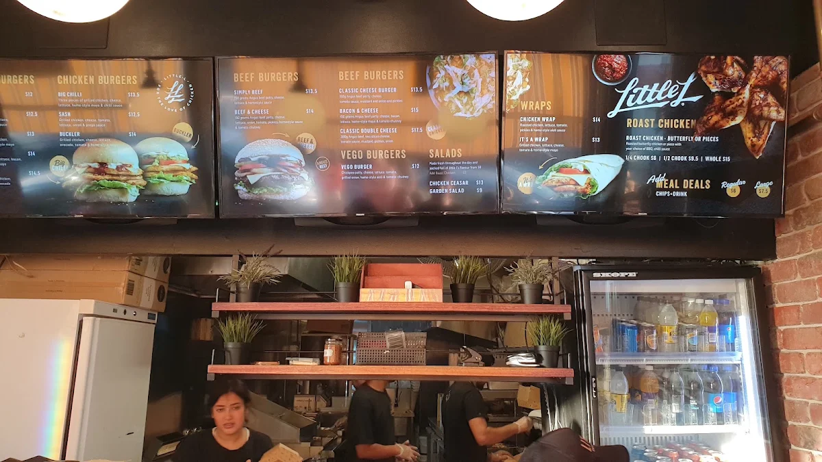 Menu, Little L Burgers