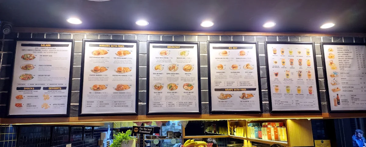 Menu, Piccolo Me Parramatta Square