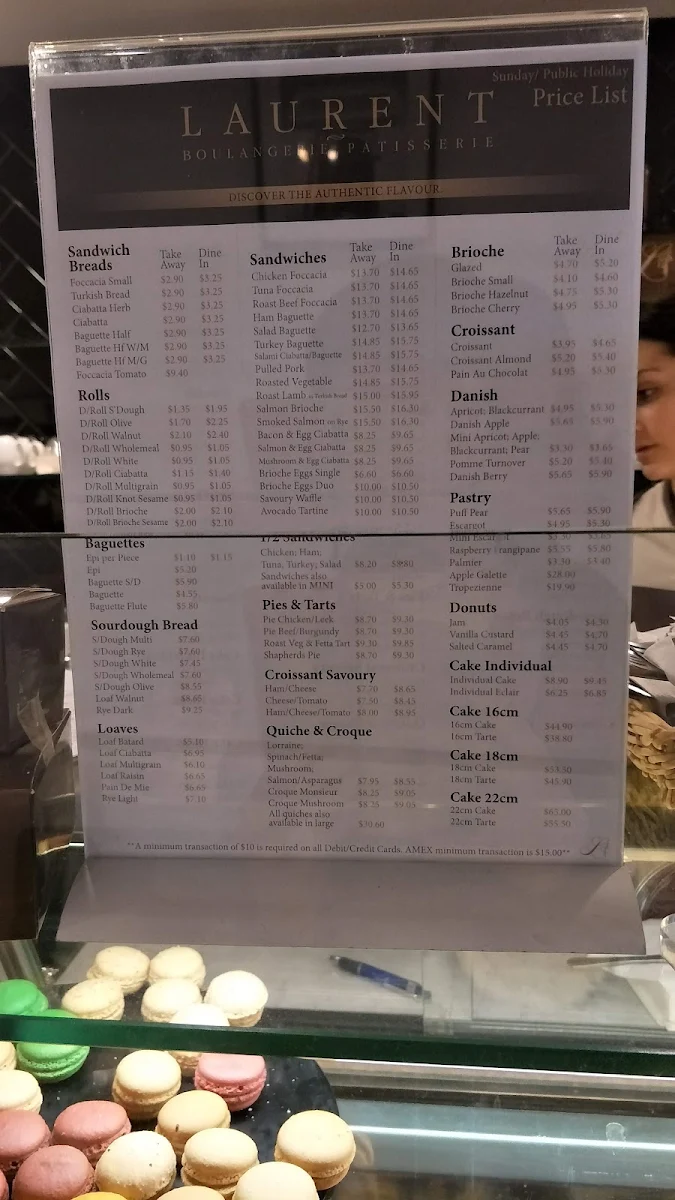 Menu, Laurent