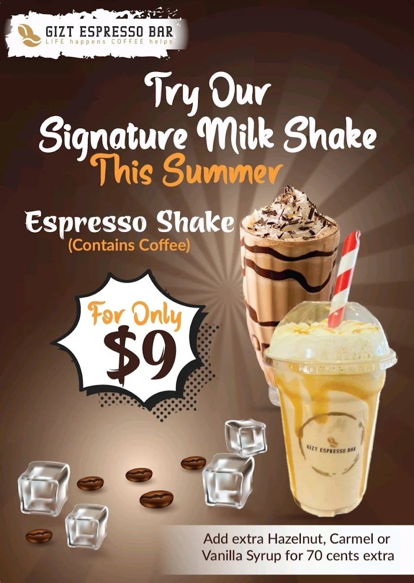 Menu, GIZT Espresso Bar