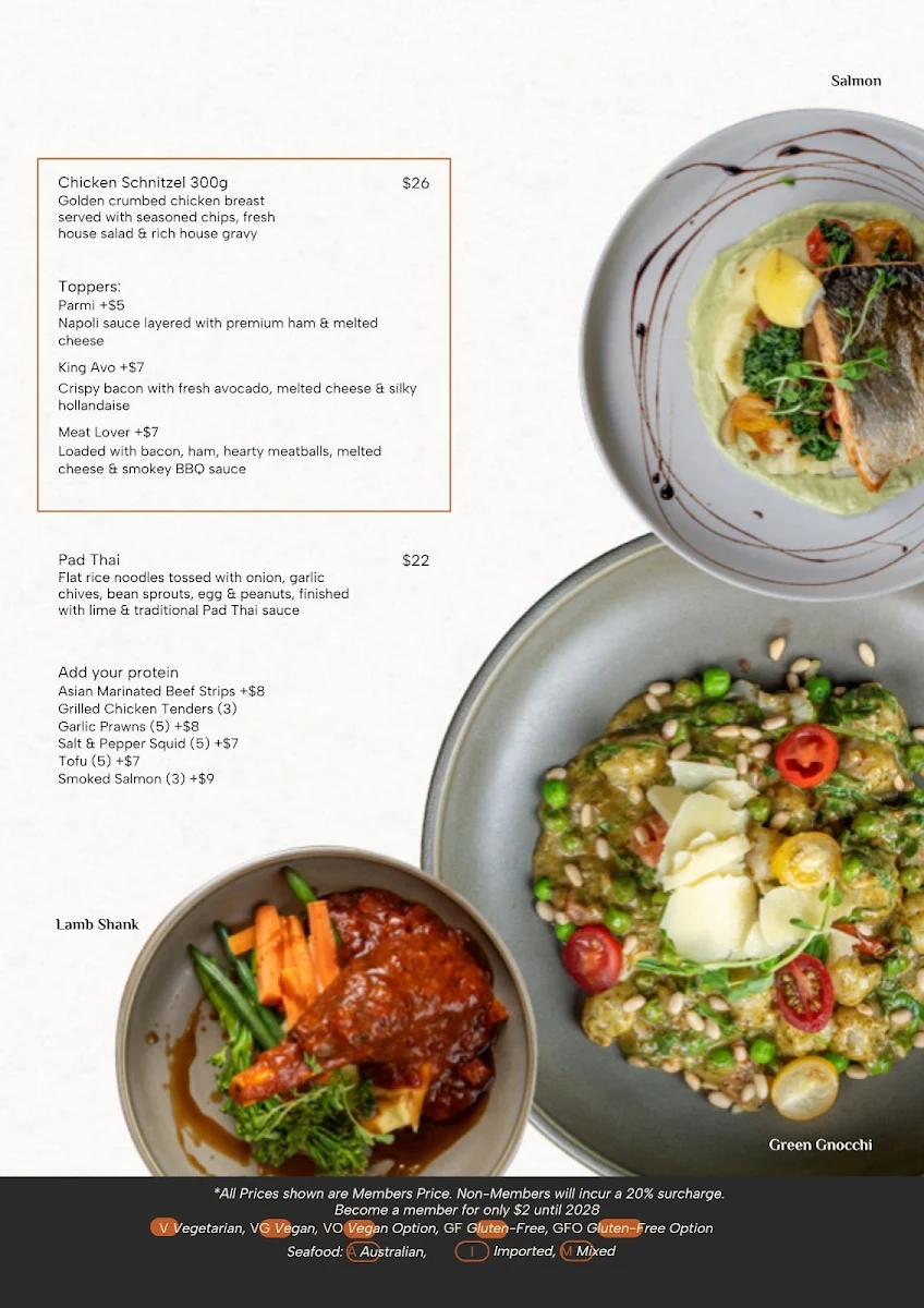 Menu, Dine.