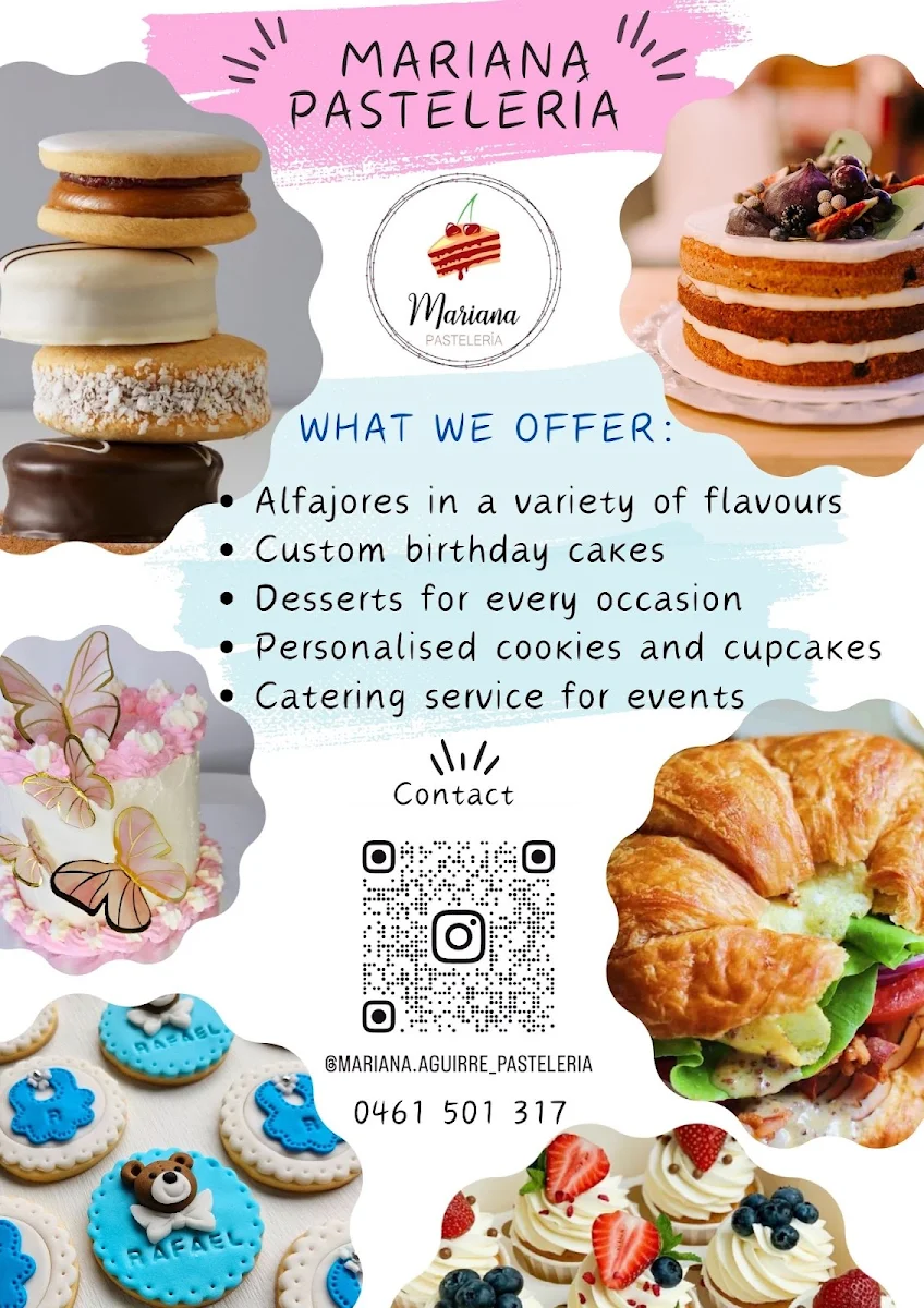 Menu, Mariana Pastelería