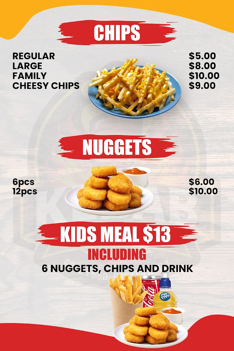 Menu, Kebab Familia