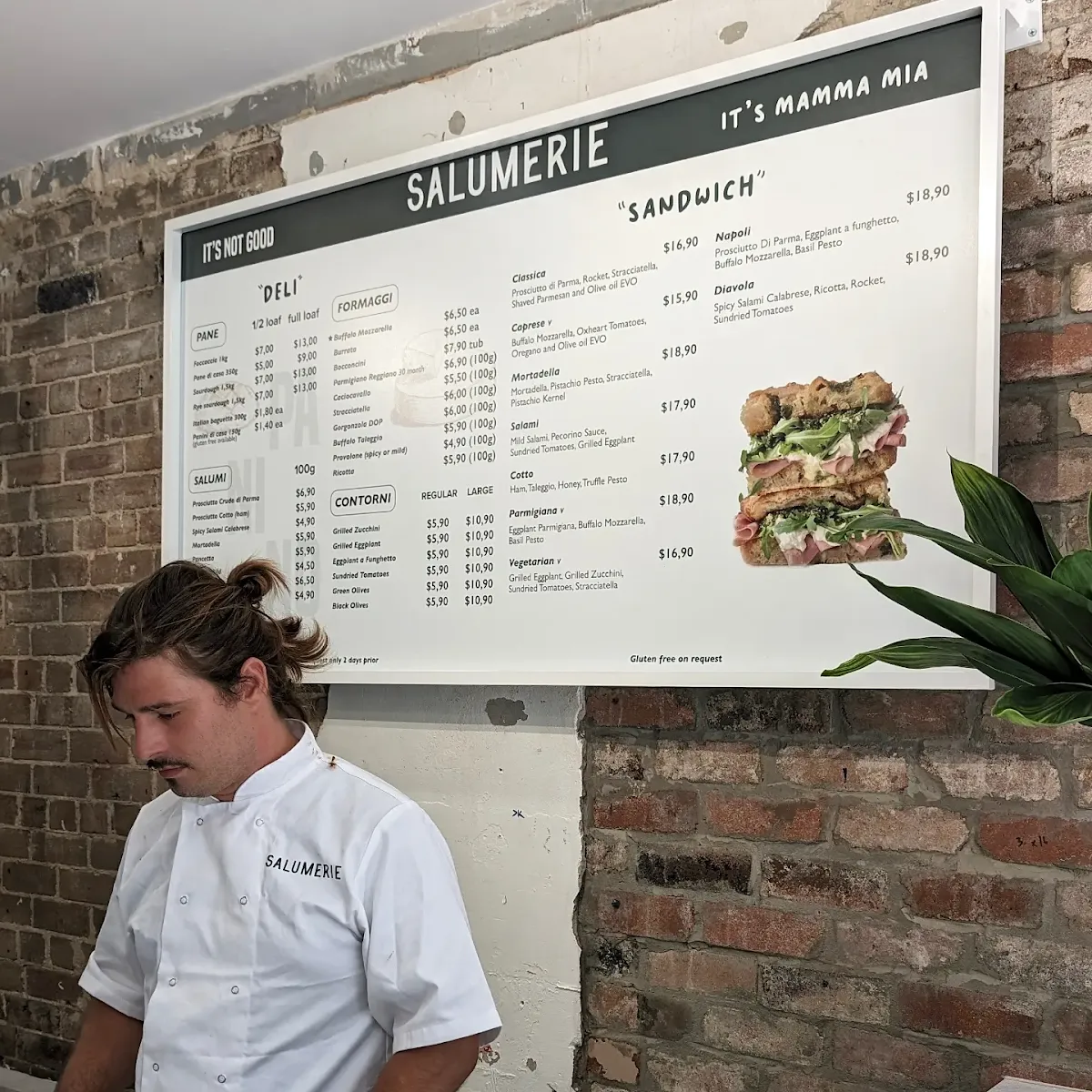 Menu, SALUMERIE - Potts Point