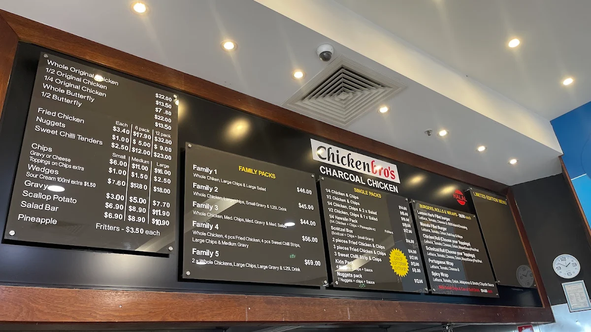 Menu, Chickenbros