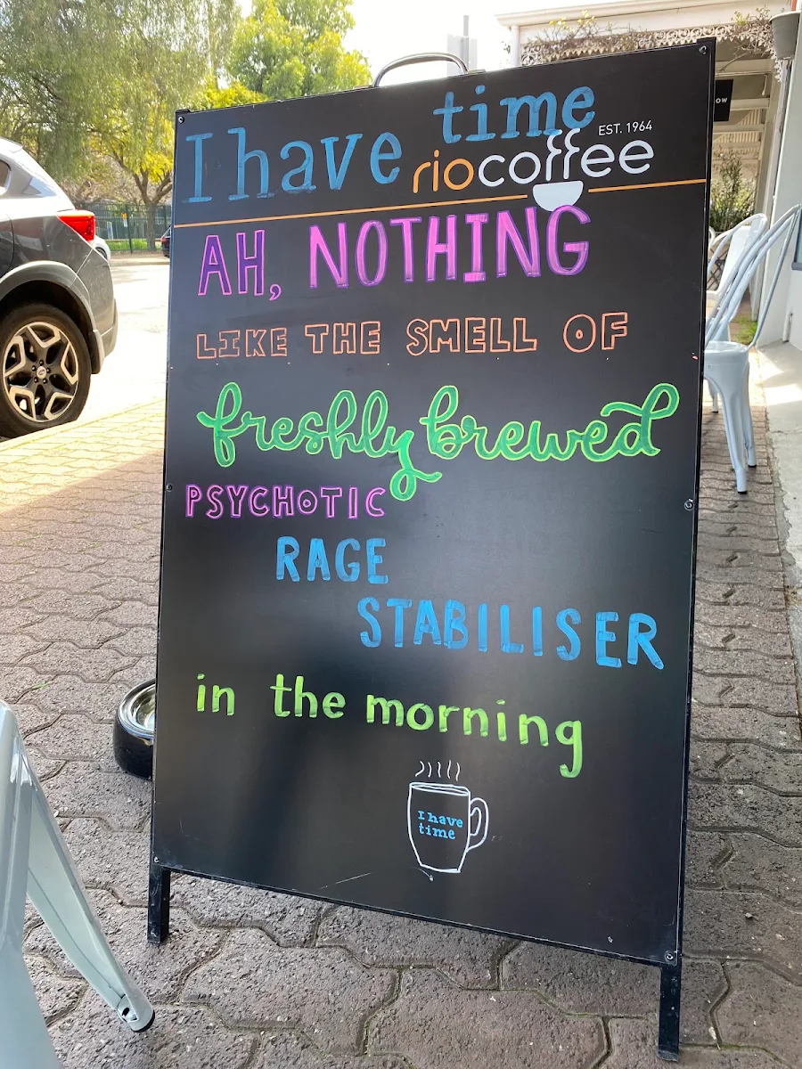 Menu, I Have Time Coffee Shop