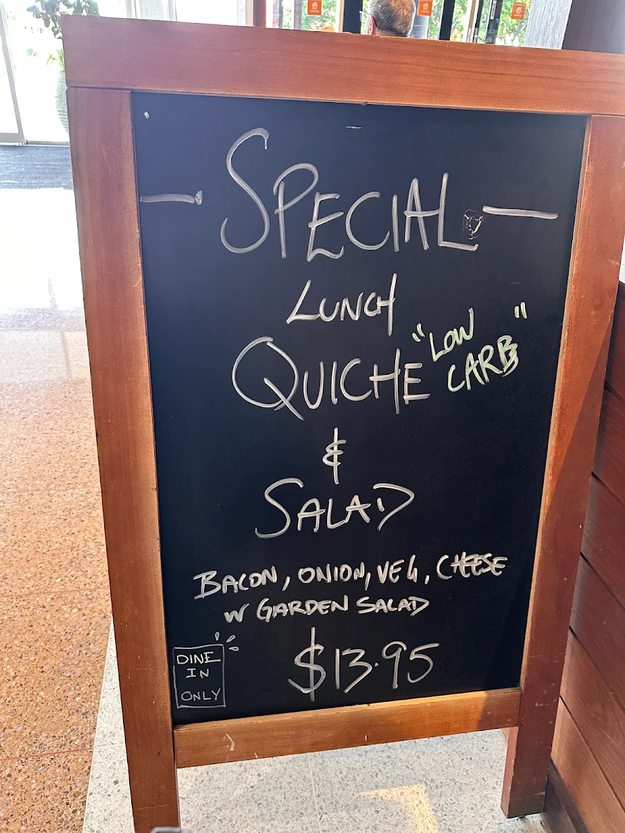 Menu, Uno Caffe & Pizzeria