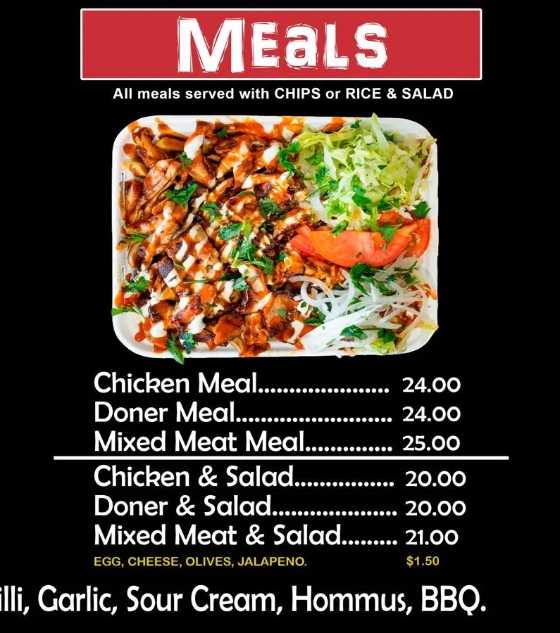 Menu, Zoom Kebabs