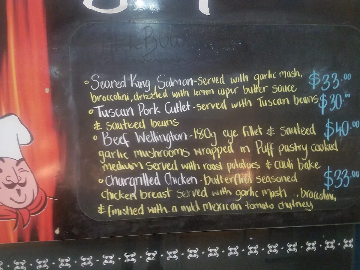 Menu, Bushland Beach Tavern