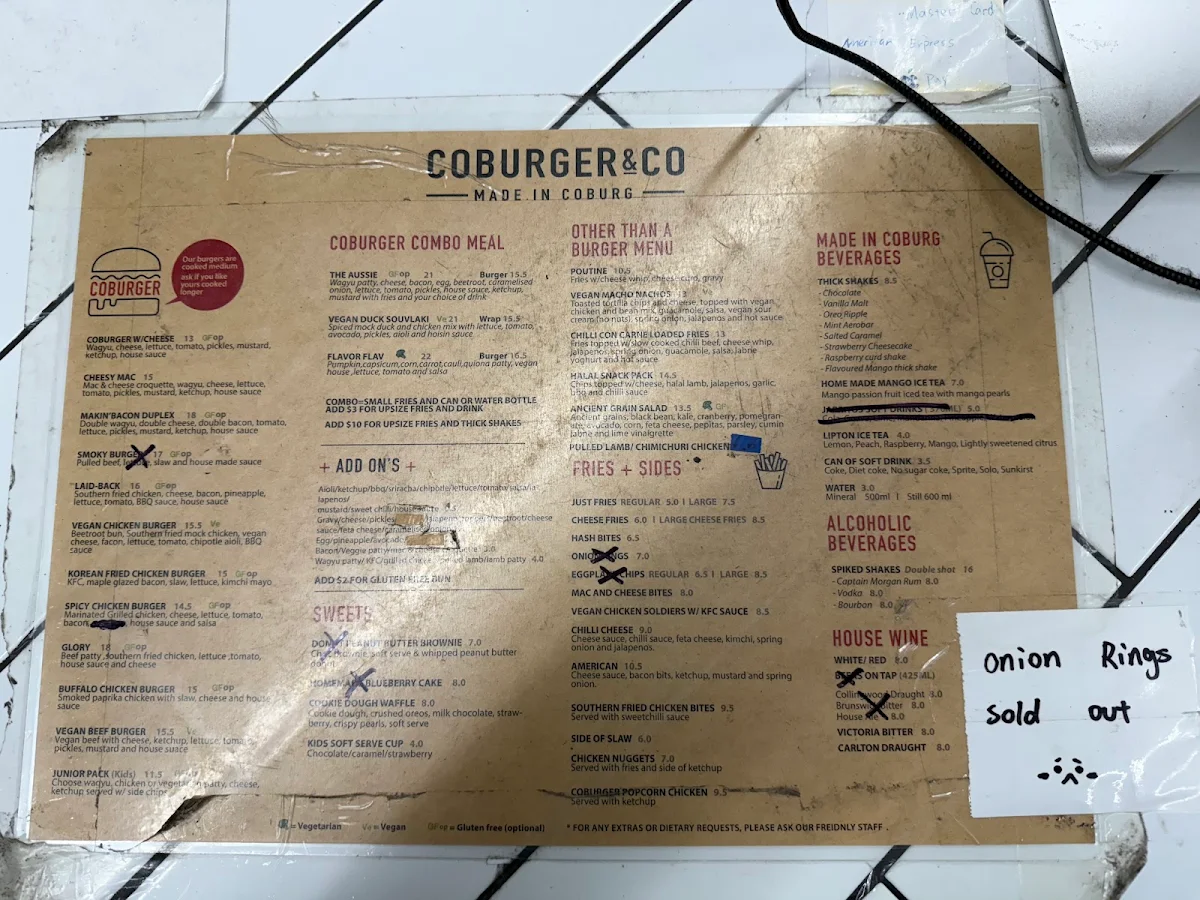 Menu, Coburger & Co