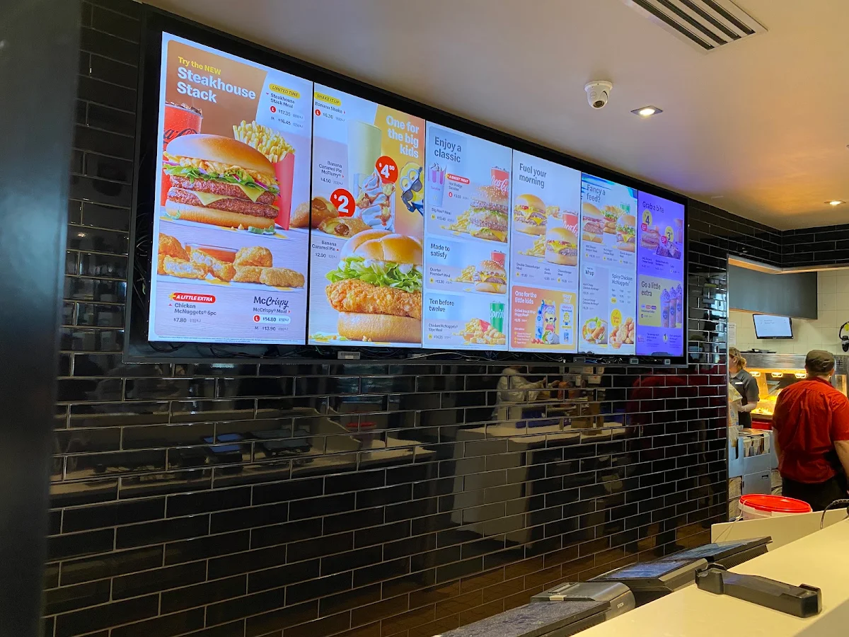 Menu, McDonald's Lithgow