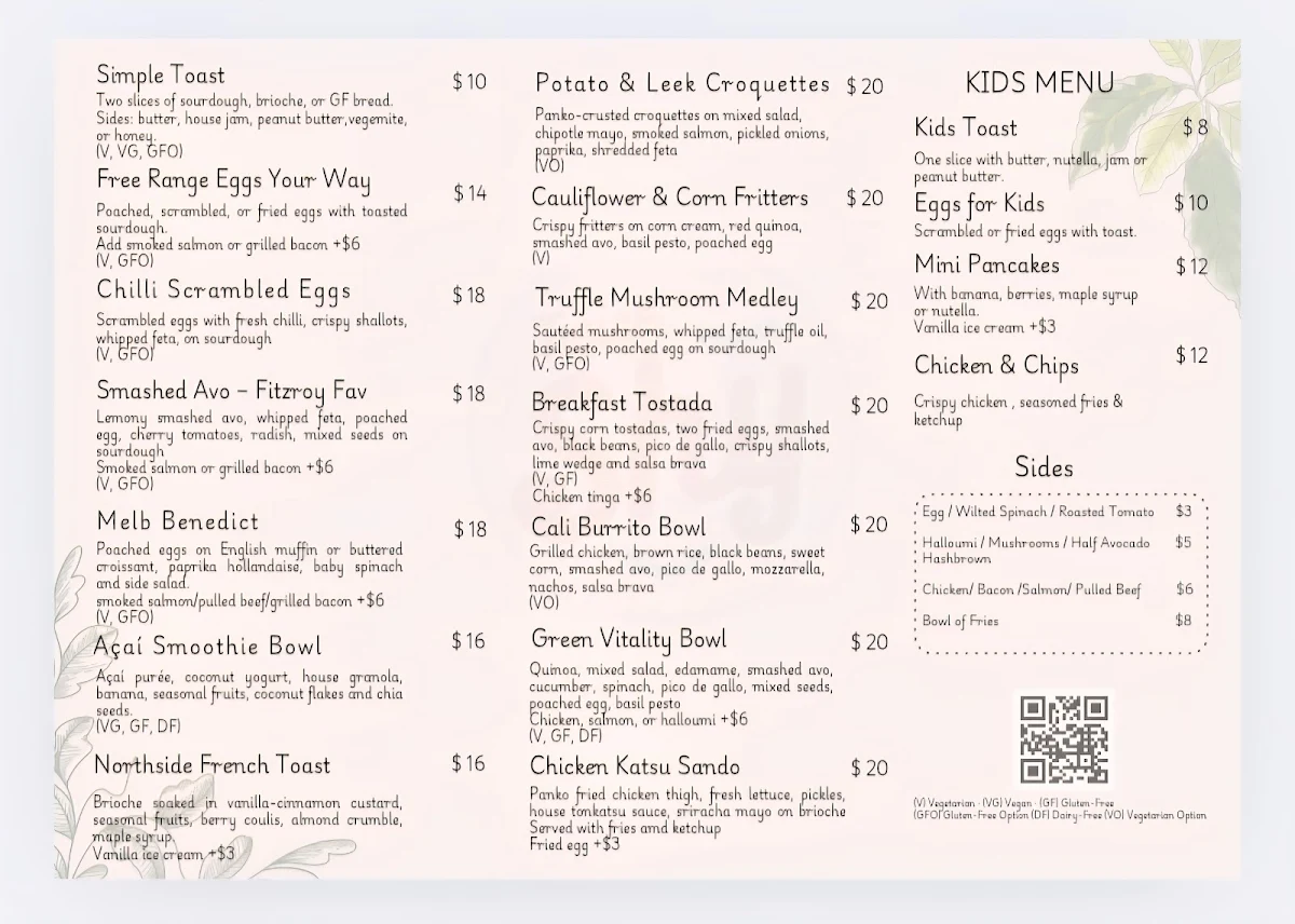 Menu, Twice Shy