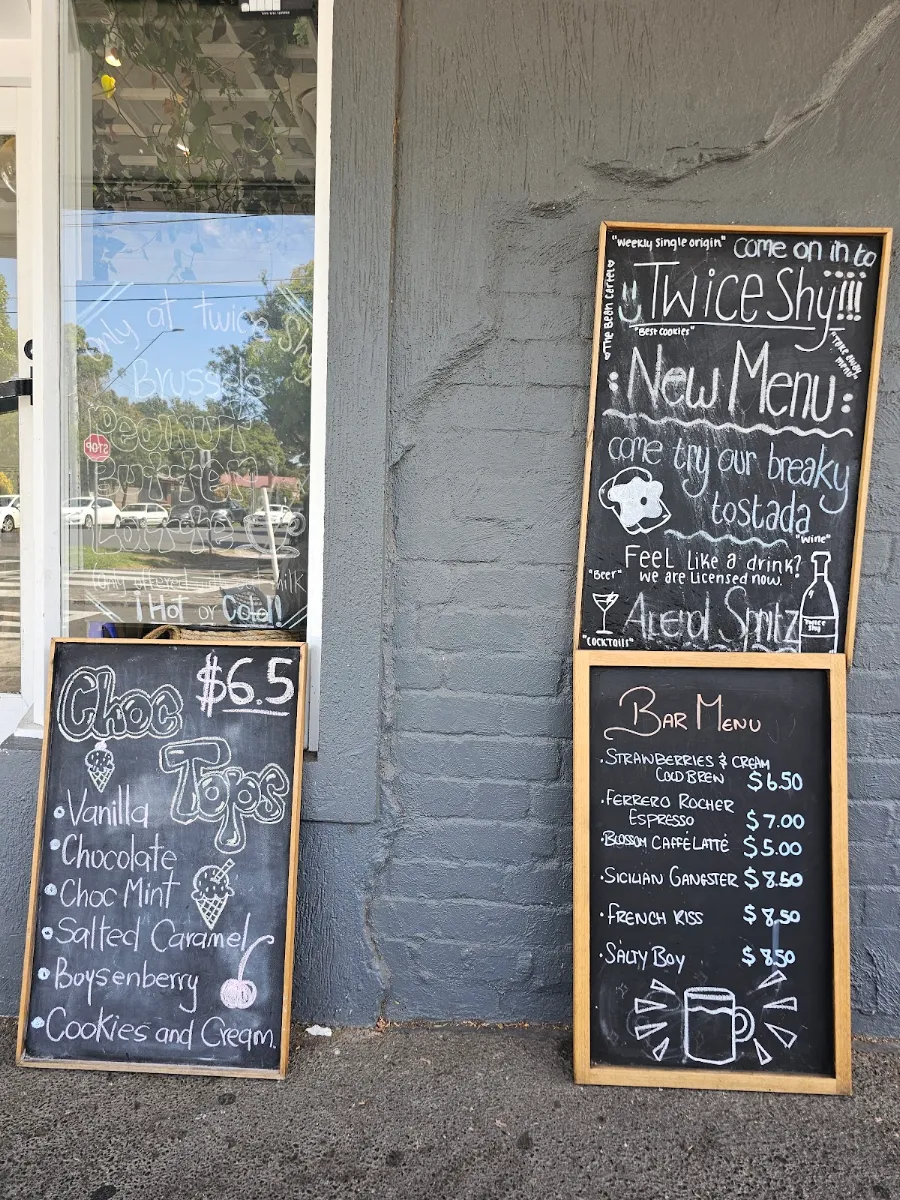 Menu, Twice Shy