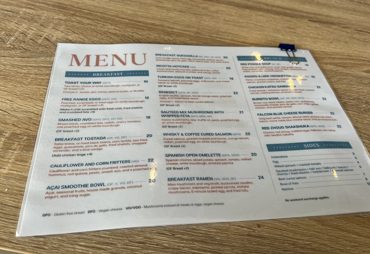 Menu, Twice Shy