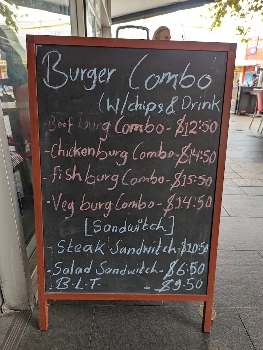 Menu, Bar Fresko Rockdale