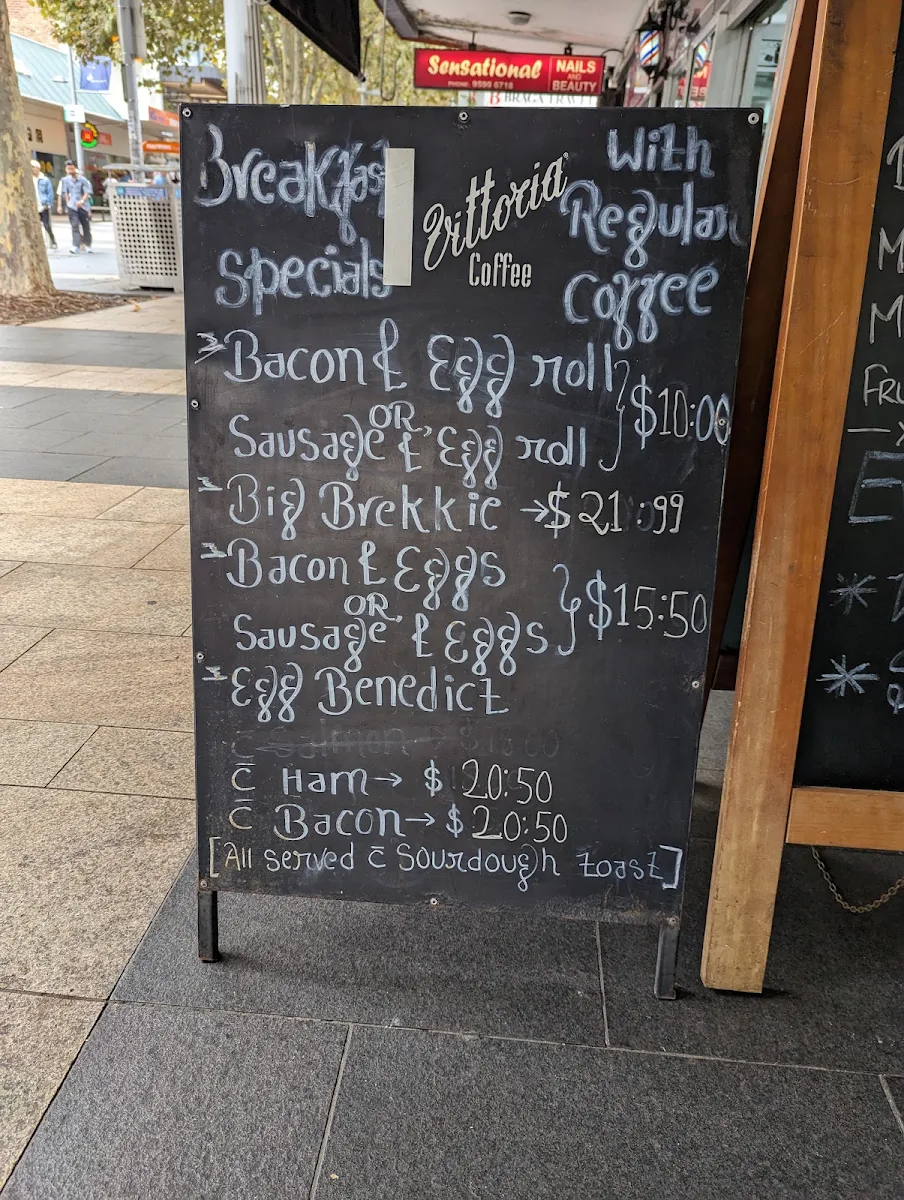 Menu, Bar Fresko Rockdale