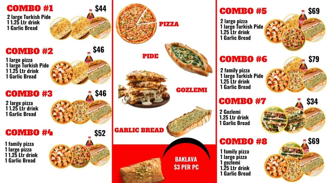 Menu, Kebab Frenzy