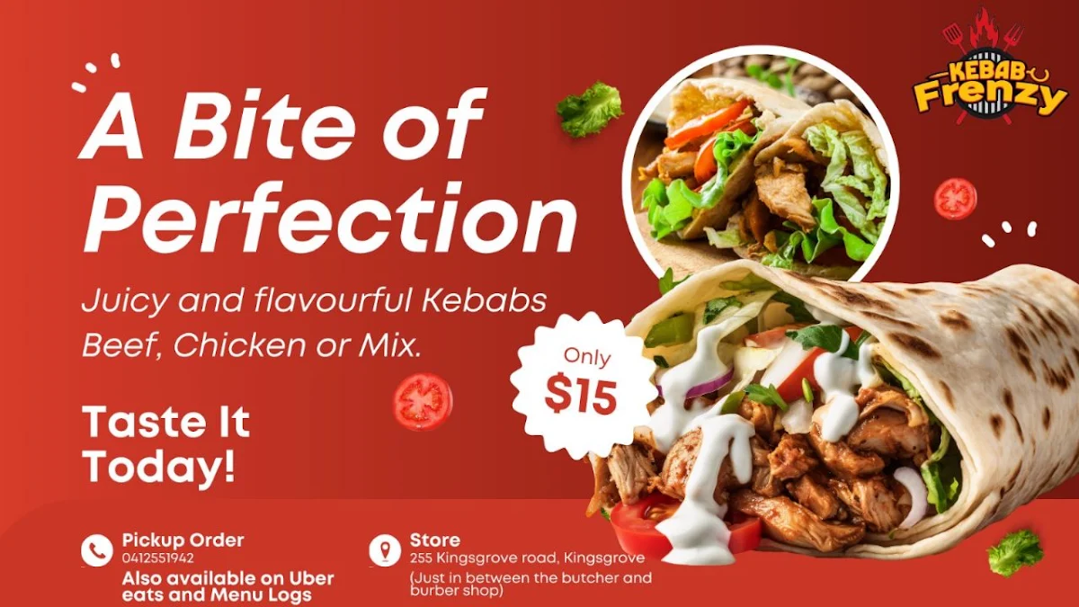 Menu, Kebab Frenzy