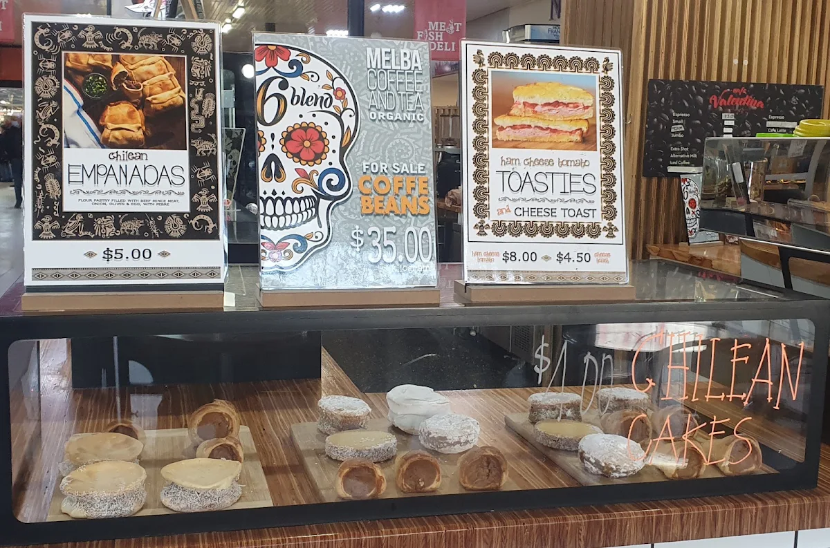 Menu, Cafe Valentina Dandenong Market