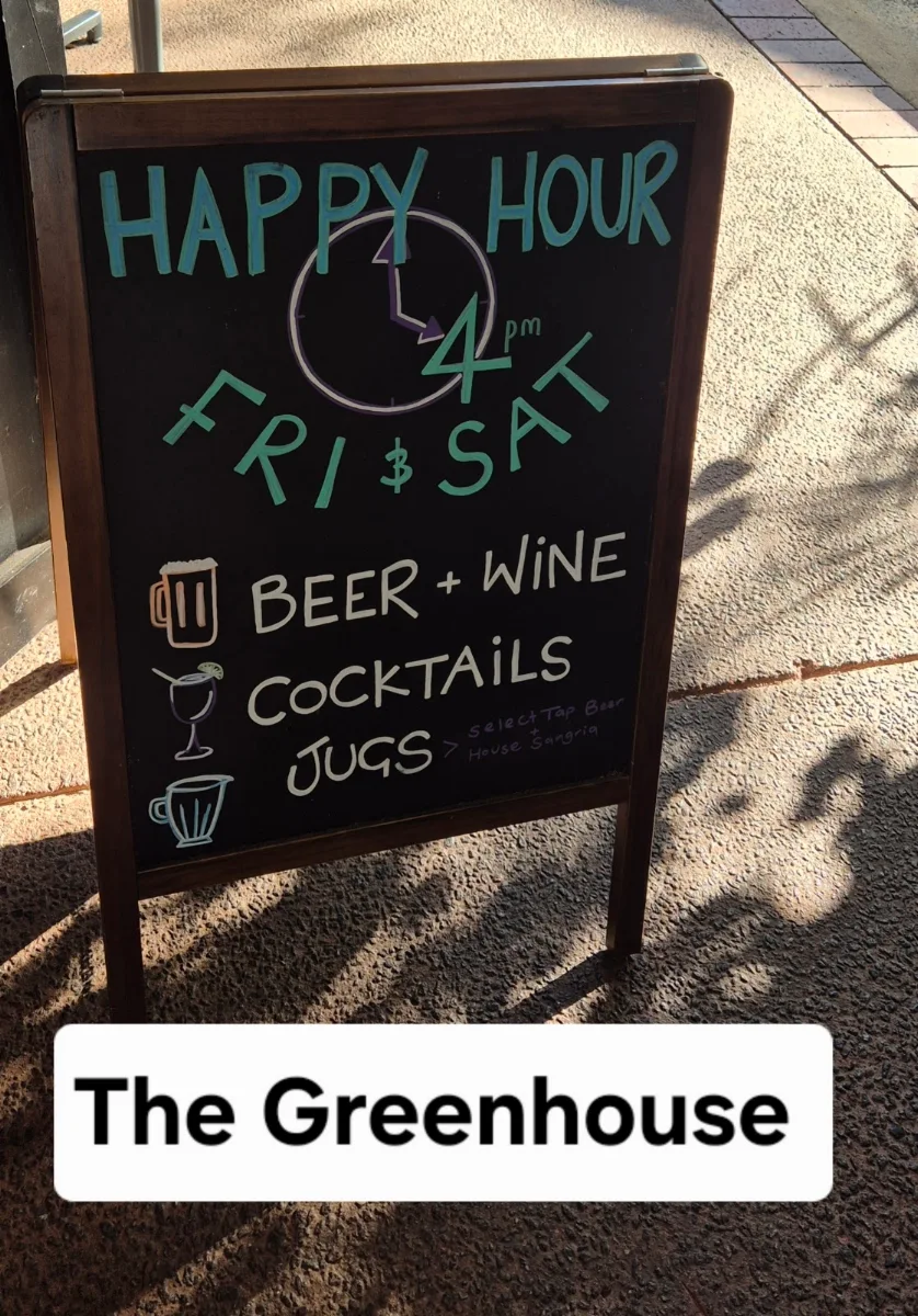 Menu, The Greenhouse
