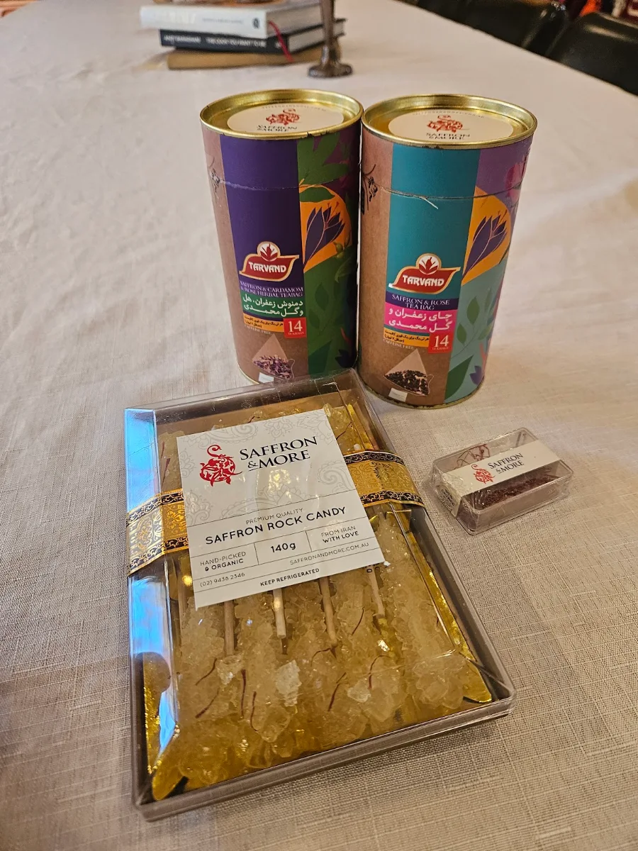 Menu, Tida Persian Food