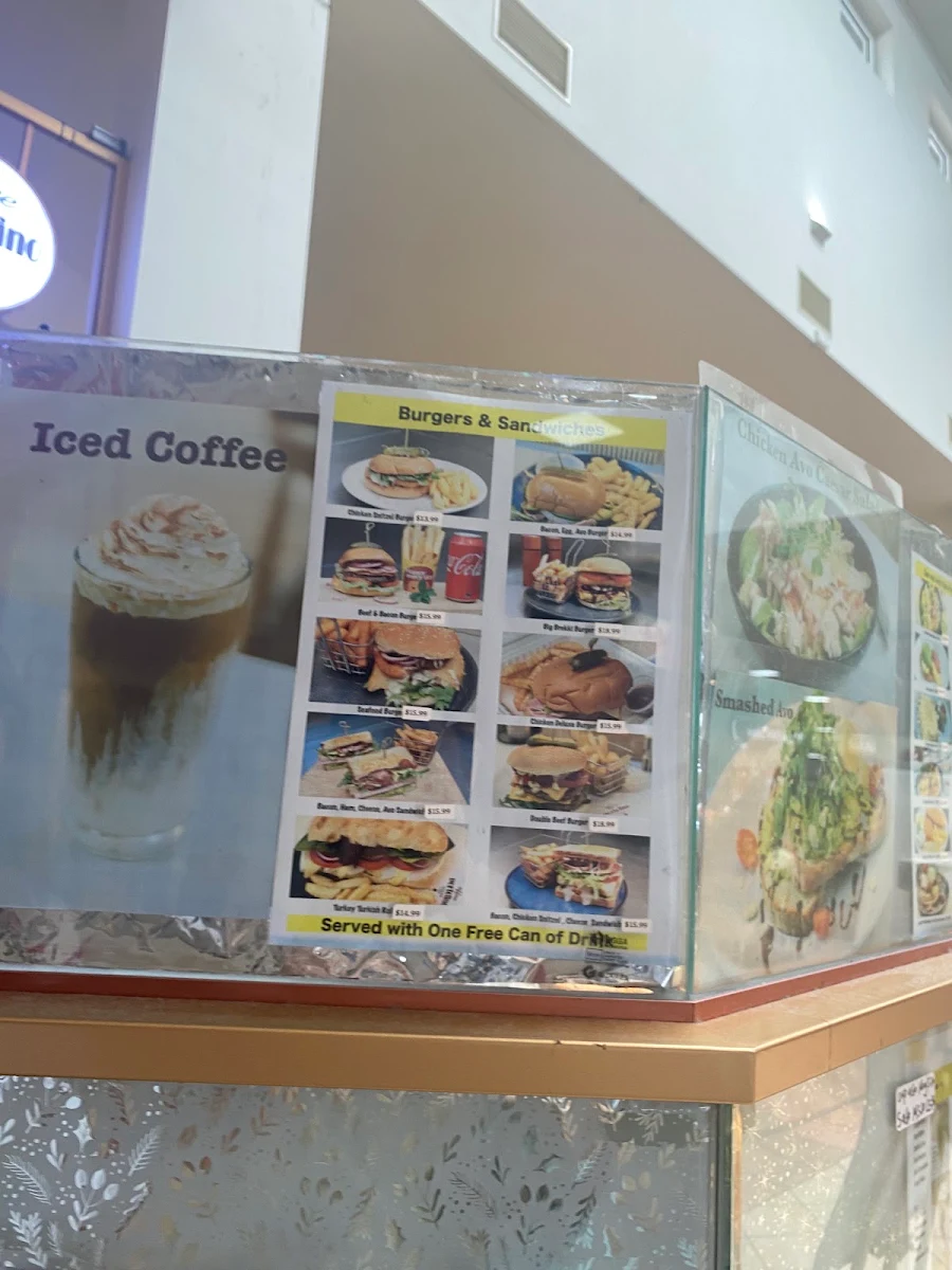 Menu, Coffee Portofino