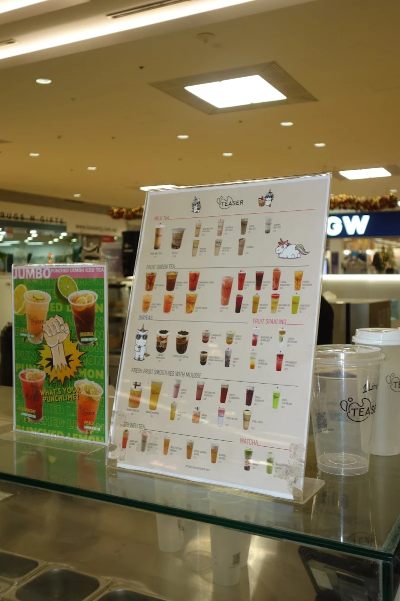 Menu, Teaser Rockdale Bubbletea and Dessert