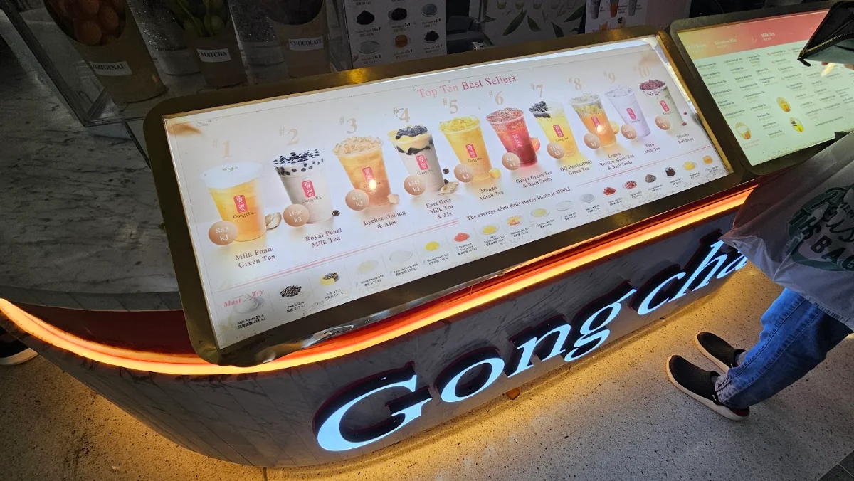 Menu, Gong Cha Merrylands