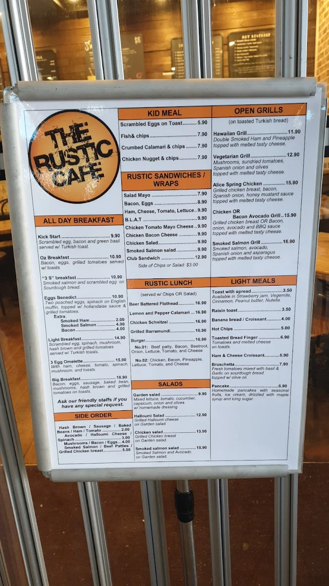 Menu, NS Espresso