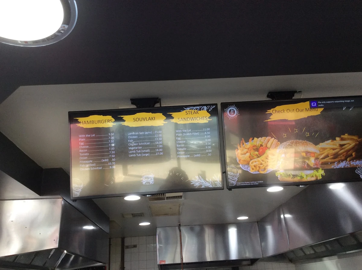 Menu, Gills And Grills