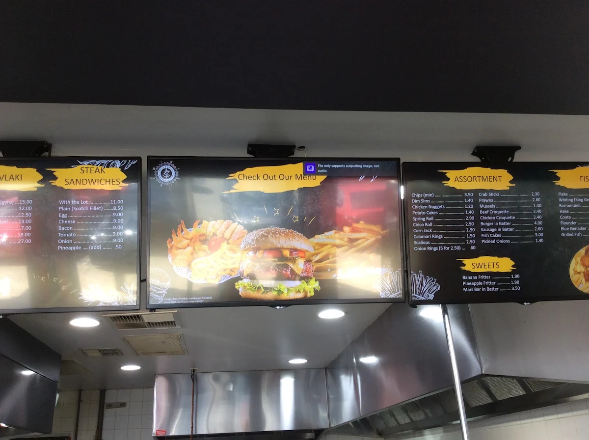 Menu, Gills And Grills