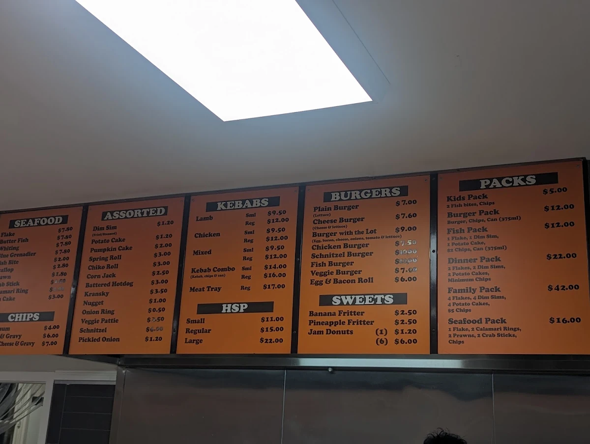 Menu, Hunger Fix Takeaway