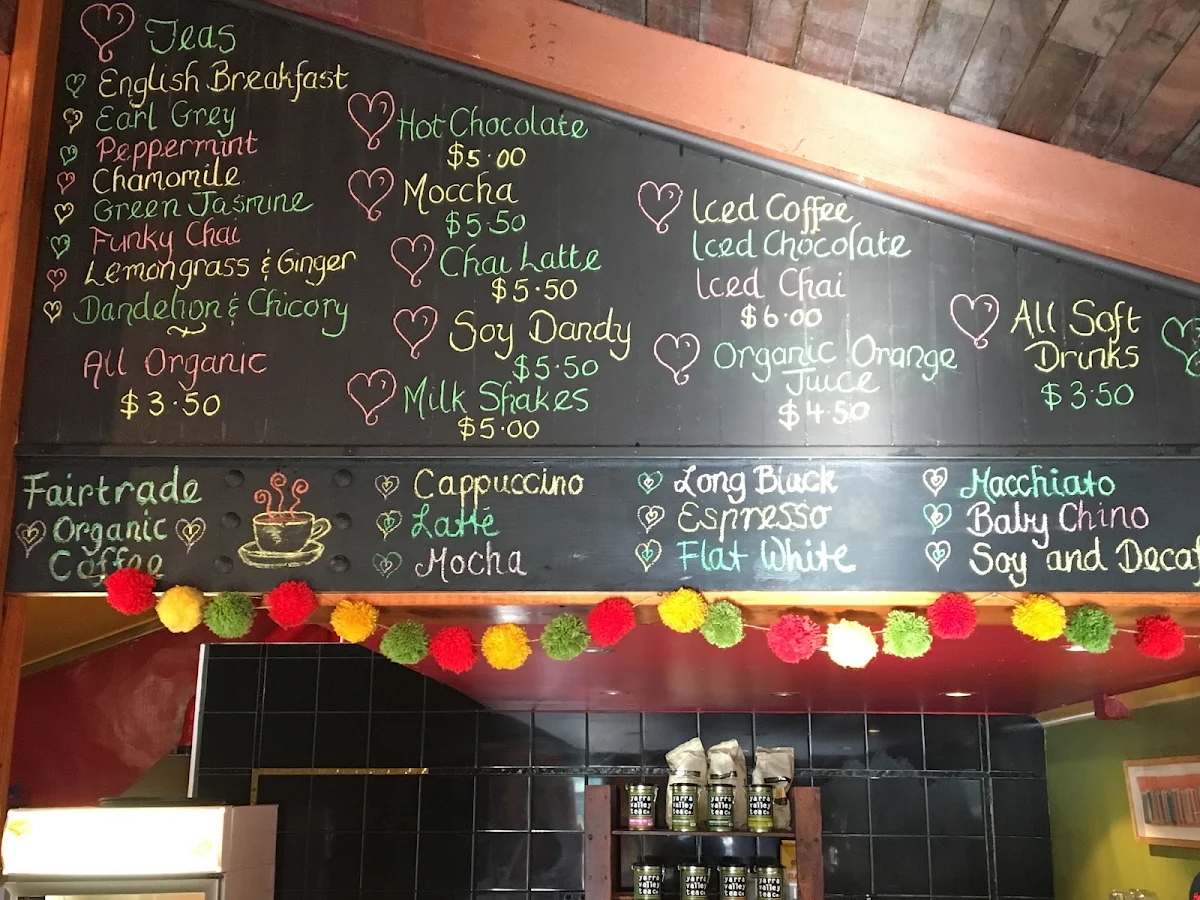 Menu, Heart 'n Soul Cafe