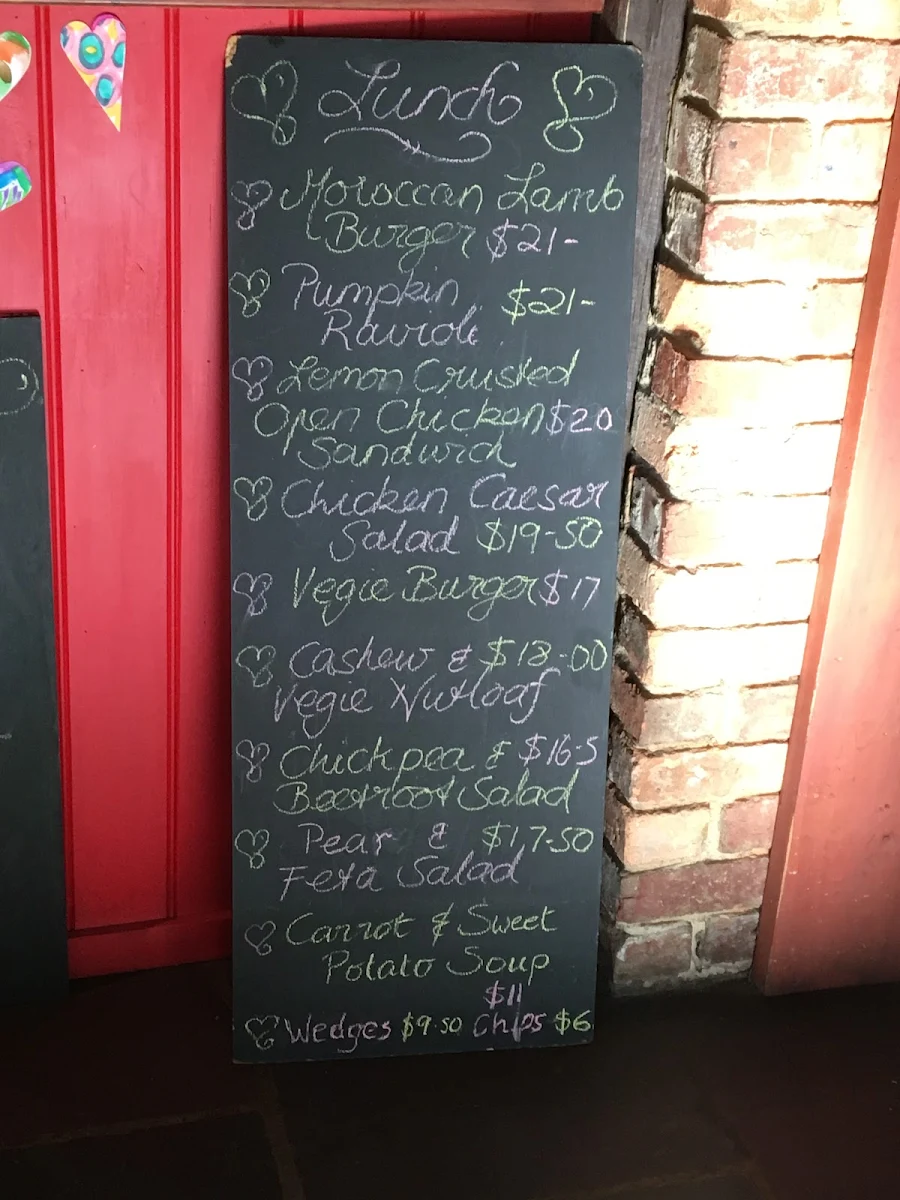 Menu, Heart 'n Soul Cafe