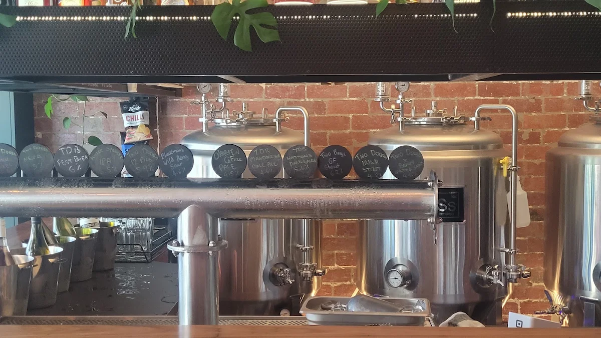 Menu, Two Doors Brewing