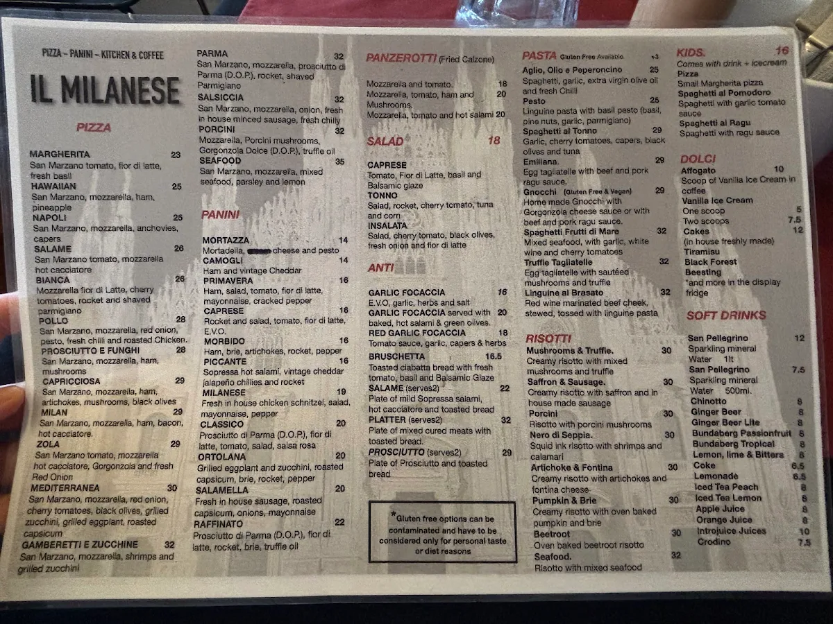 Menu, Il Milanese
