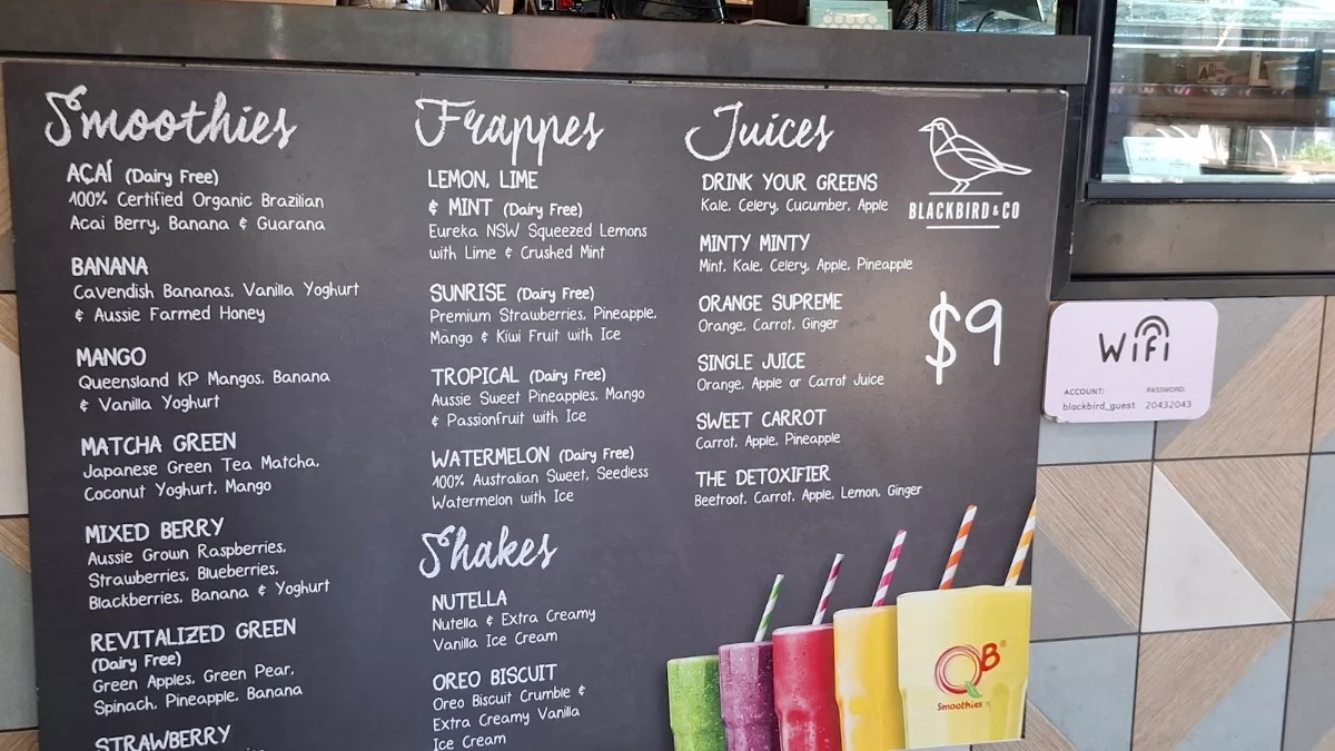 Menu, Blackbird & Co